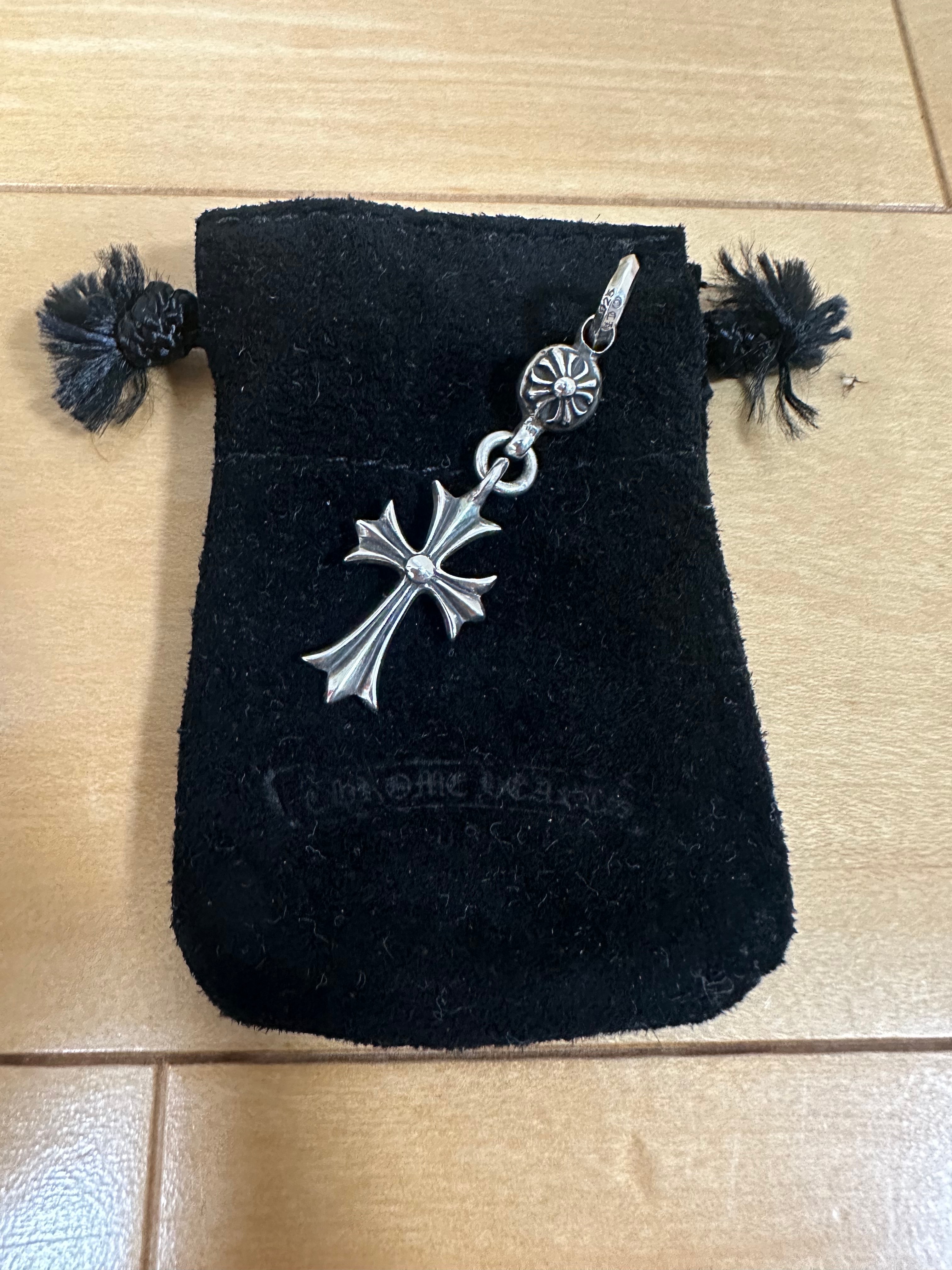 Chrome Hearts 1 Ball Tiny CH Cross Charm "Silver"