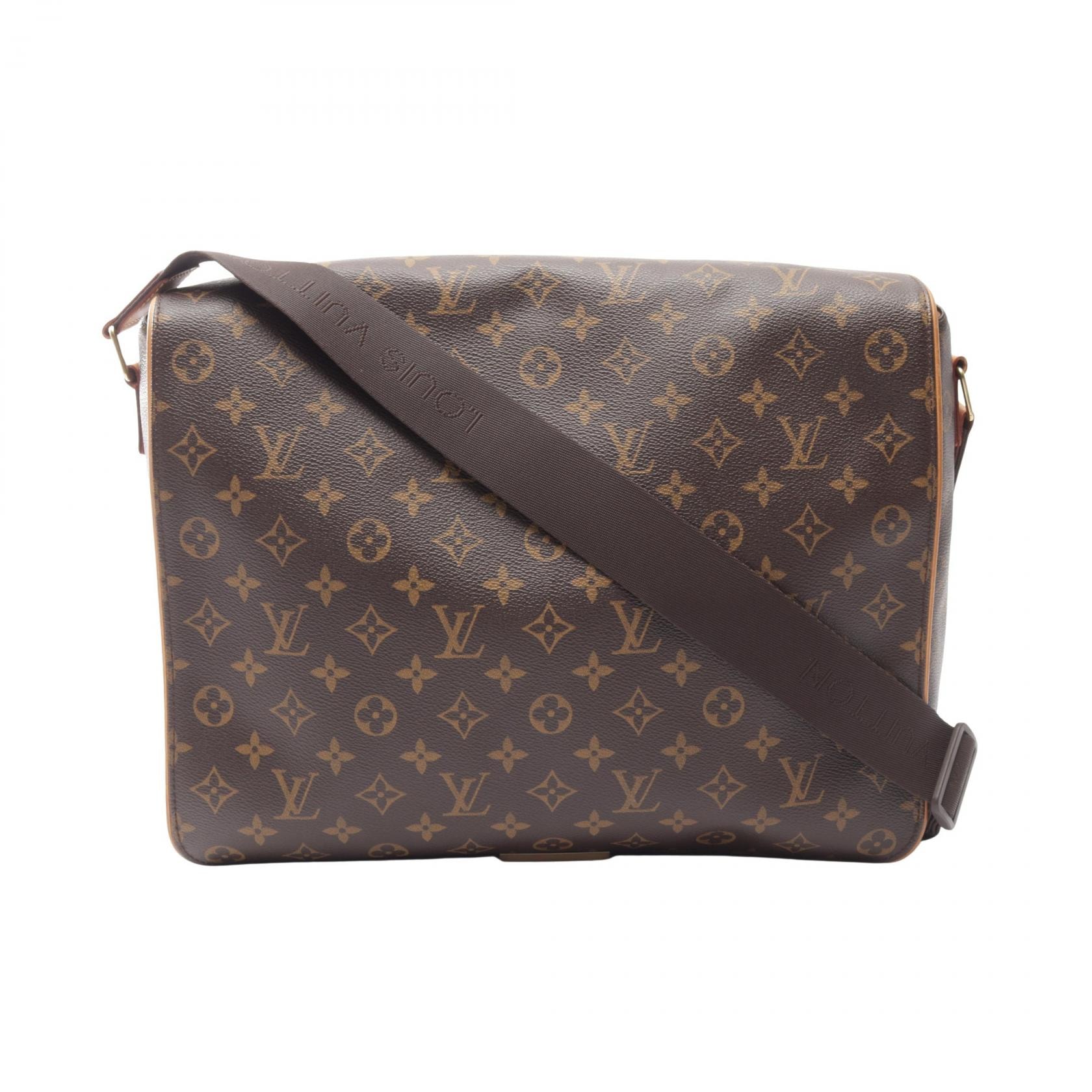 ルイ・ヴィトン LOUIS VUITTON アベス モノグラム ショルダーバッグ バッグ PVCコーティングキャンバス レザー メンズ レディース ブラウン系 M45257 【中古】