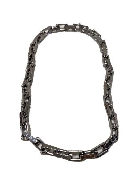 Louis Vuitton Monogram Chain Necklace "Silver"