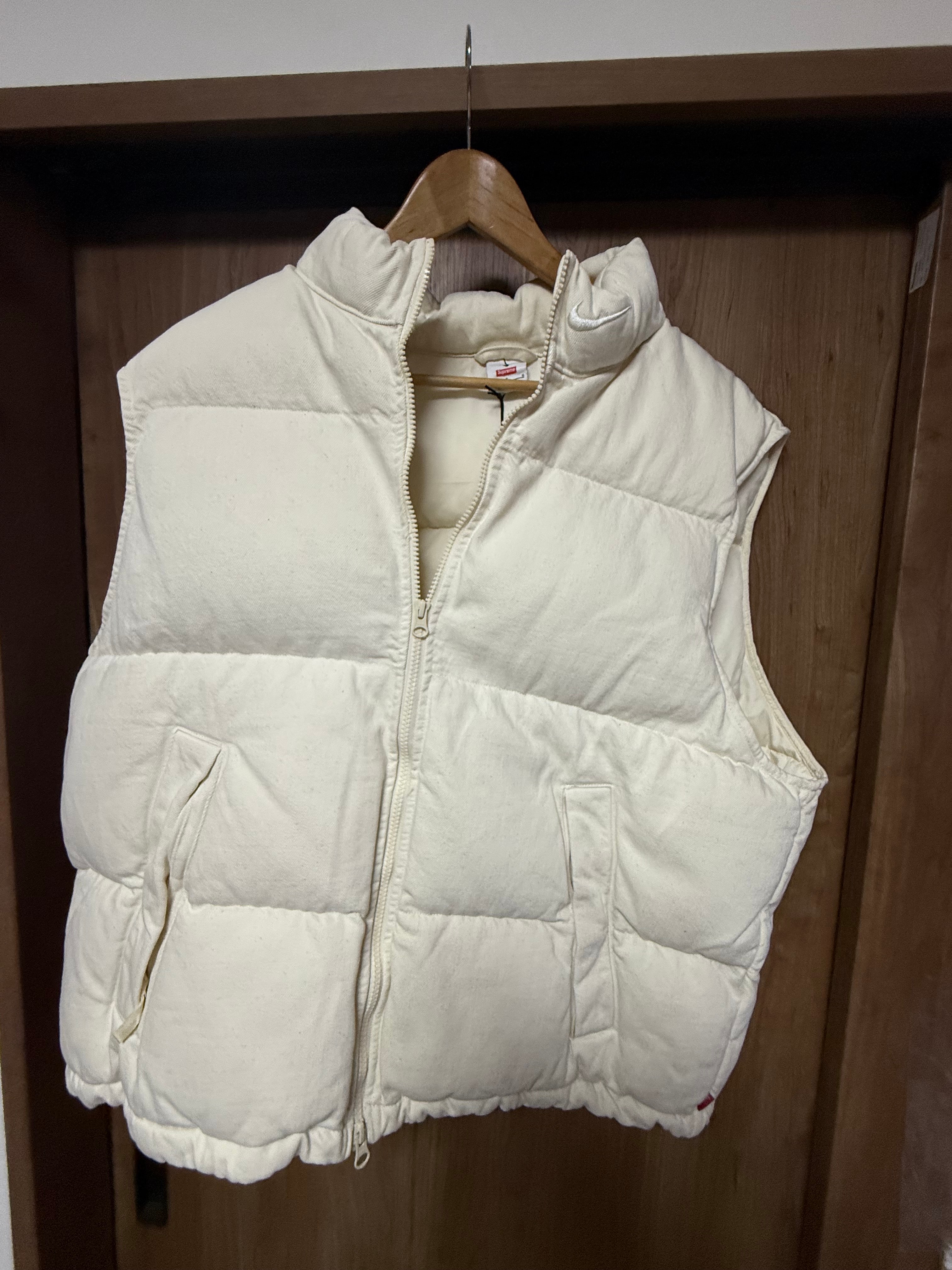 Supreme x Nike Denim Puffer Vest "Natural"