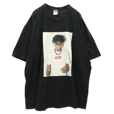 Supreme シュプリーム 23AW NBA Youngboy Tee エヌビーエー ヤングボーイ フォトプリント Tシャツ 半袖カットソー ブラック系 XXL【中古】