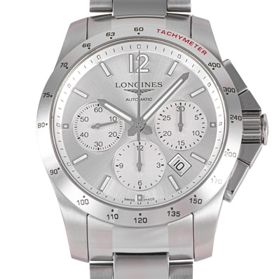 LONGINES ロンジン コンクエスト クロノグラフ L2.743.4.76.6 ステンレススチール【中古】