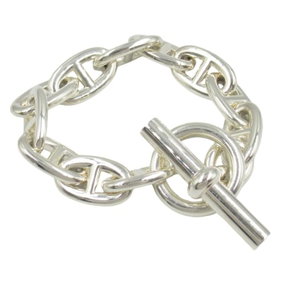 エルメス HERMES シェーヌダンクルTGM ブレスレット 11コマ ブレスレット アクセサリー シルバー925 メンズ レディース シルバー系 【中古】