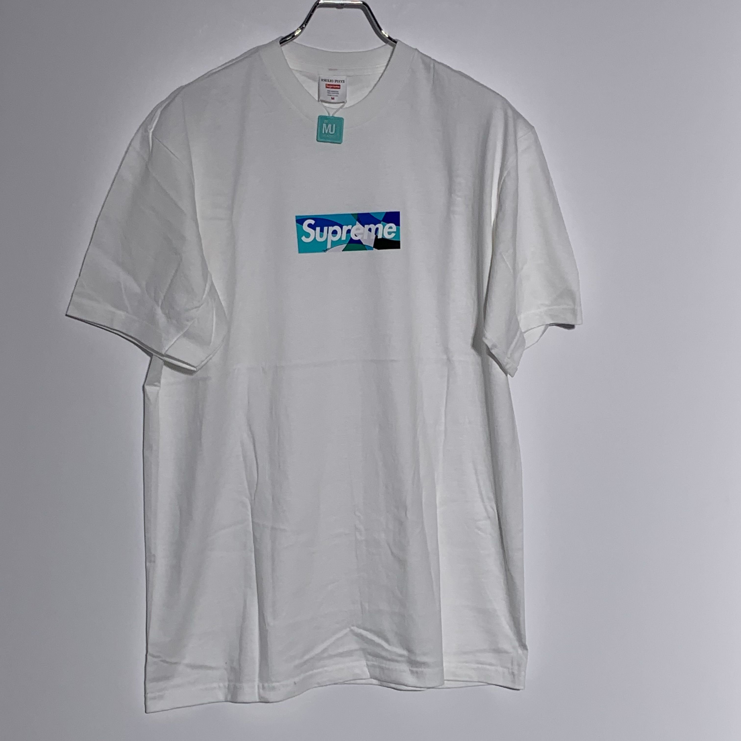 Supreme / Emilio Pucci® Box Logo Tee "White/Blue"