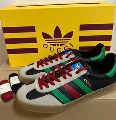 GUCCI グッチ アディダス Gazelle ガゼル 8+ 27cm
