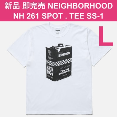 新品 Lサイズ WHITE NEIGHBORHOOD NH 261 SPOT. TEE SS-1 ネイバーフッド Tシャツ