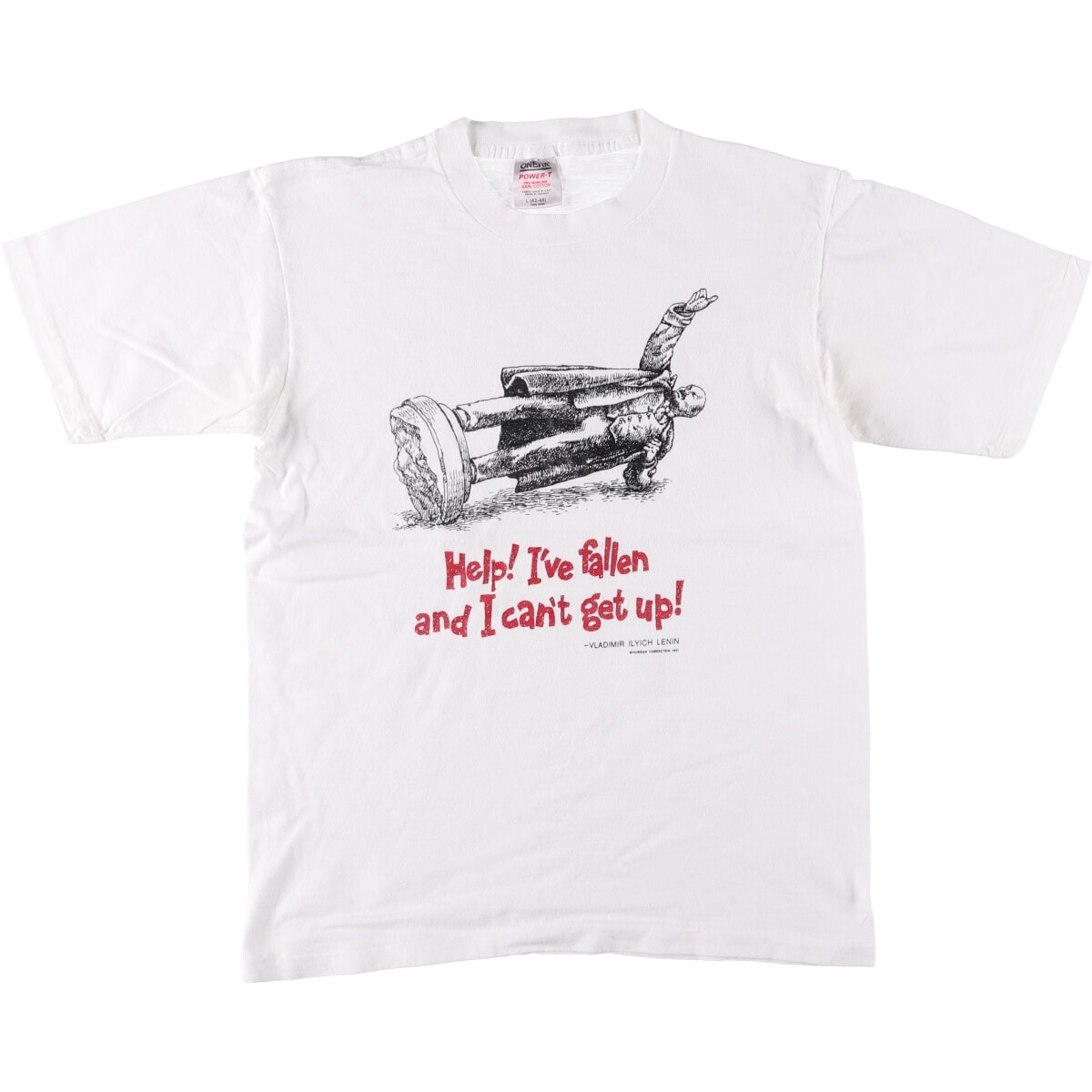 古着 オニータ ONEITA VLADIMIR ILYICH LENIN ウラジーミルイリイチレーニン 偉人Tシャツ メンズL相当 ヴィンテージ/eaa567236