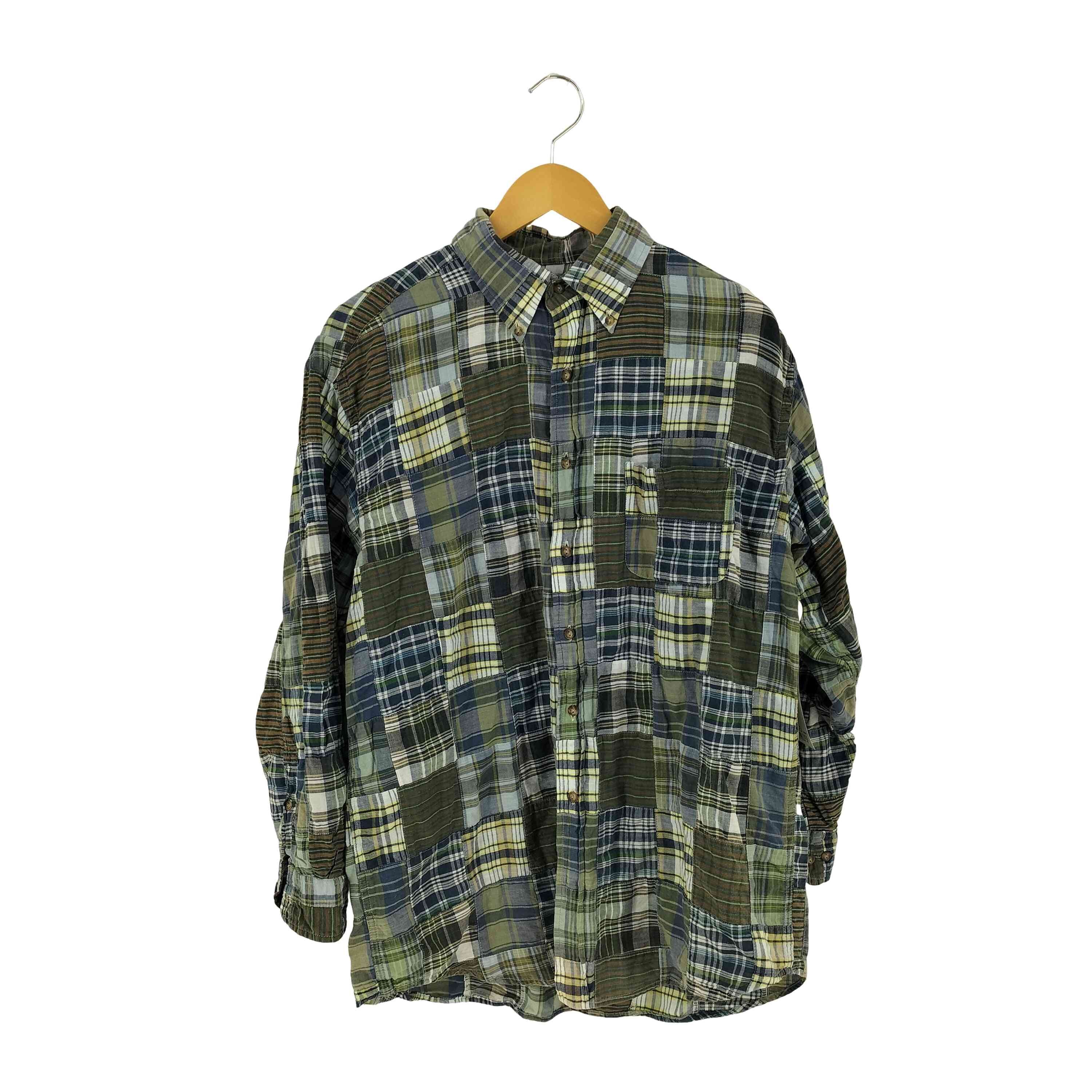 sport shirtパッチワークシャツ【1141690910336】