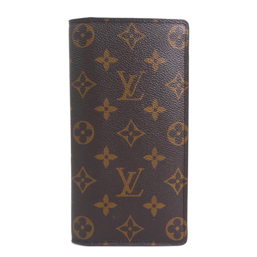 ルイ ヴィトン LOUIS VUITTON 二つ折り長財布 モノグラム ポルトフォイユ ブラザ モノグラムキャンバス ブラウン メンズ M66540【中古】 h32246i