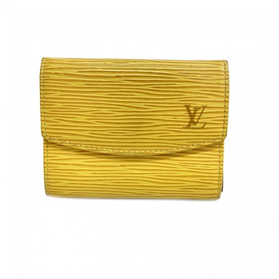 ★SALE【6cc3961】ルイヴィトン カードケース エピ ポルトモネサーンプル M63419 ジョーヌ【中古】レディース