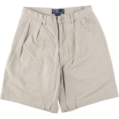 古着 ラルフローレン Ralph Lauren POLO by Ralph Lauren TYLER SHORT ツータック チノショーツ ショートパンツ メンズw31相当/eaa573911