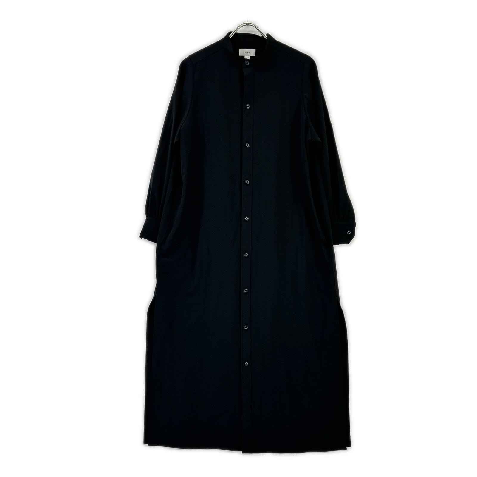 ハイク 23AW ブラック MAXI SHIRT DRESS 1