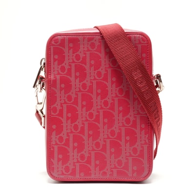 ディオール Dior トロッター レザー オブリーク ショルダーバッグ【中古】