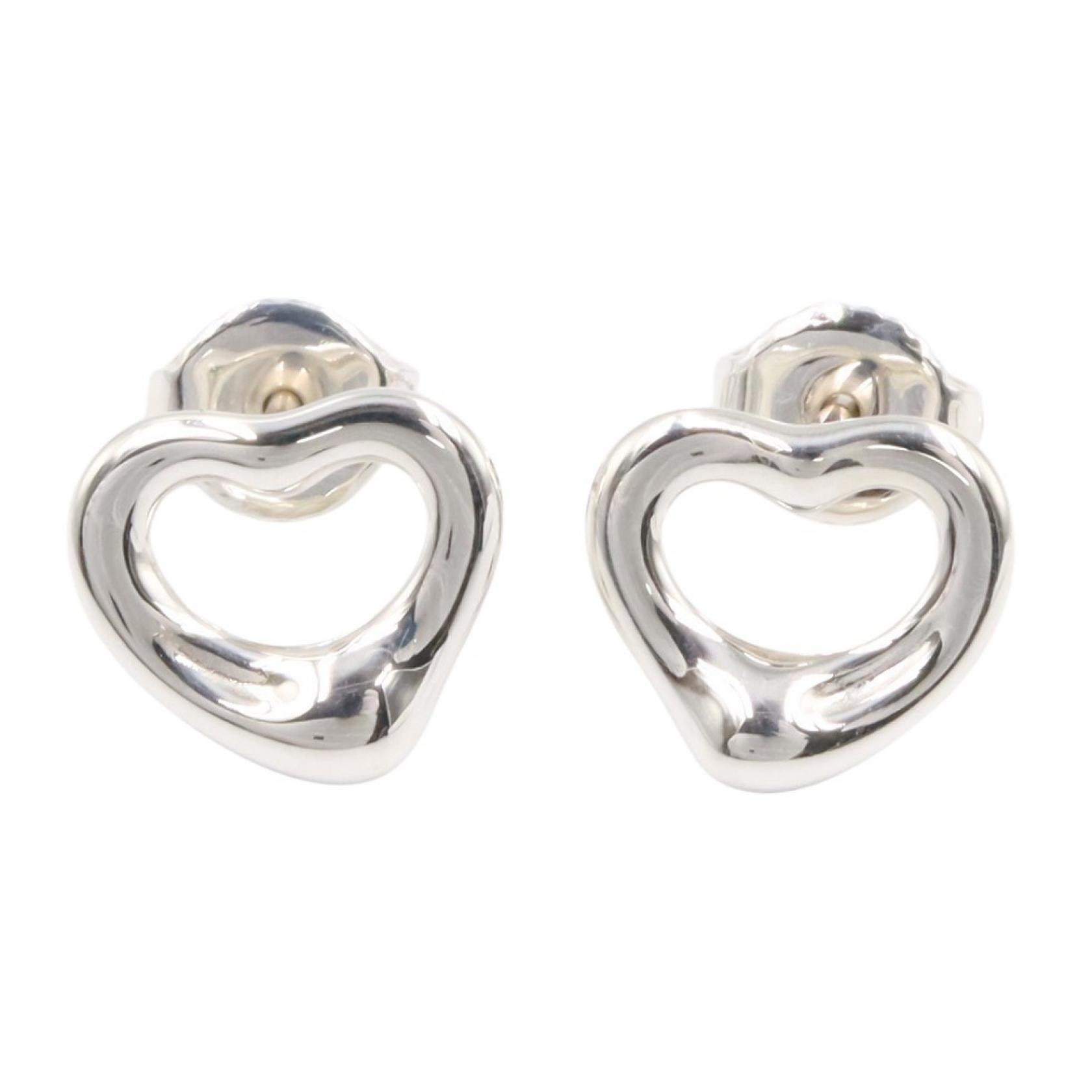 ティファニー TIFFANY&CO オープンハート ピアス ピアス ジュエリー シルバー925 レディース シルバー系 【中古】