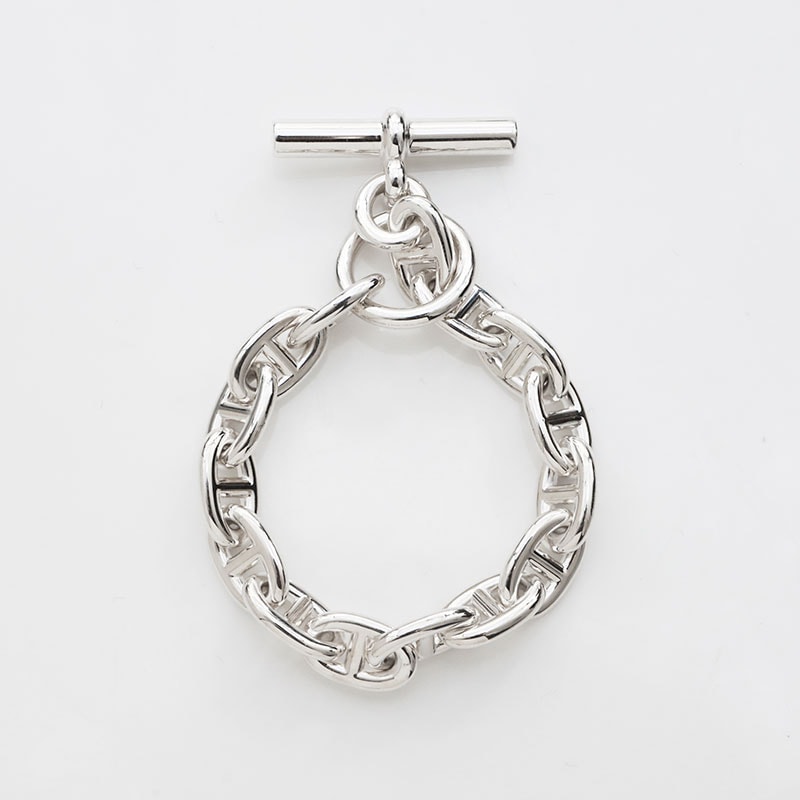 エルメス HERMES シェーヌダンクル 925 15コマ MM ブレスレット【中古】