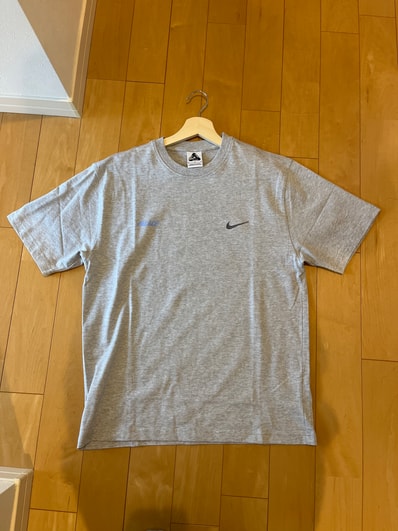 PALACE x Nike Font Swoosh T Shirt "Grey Marl"