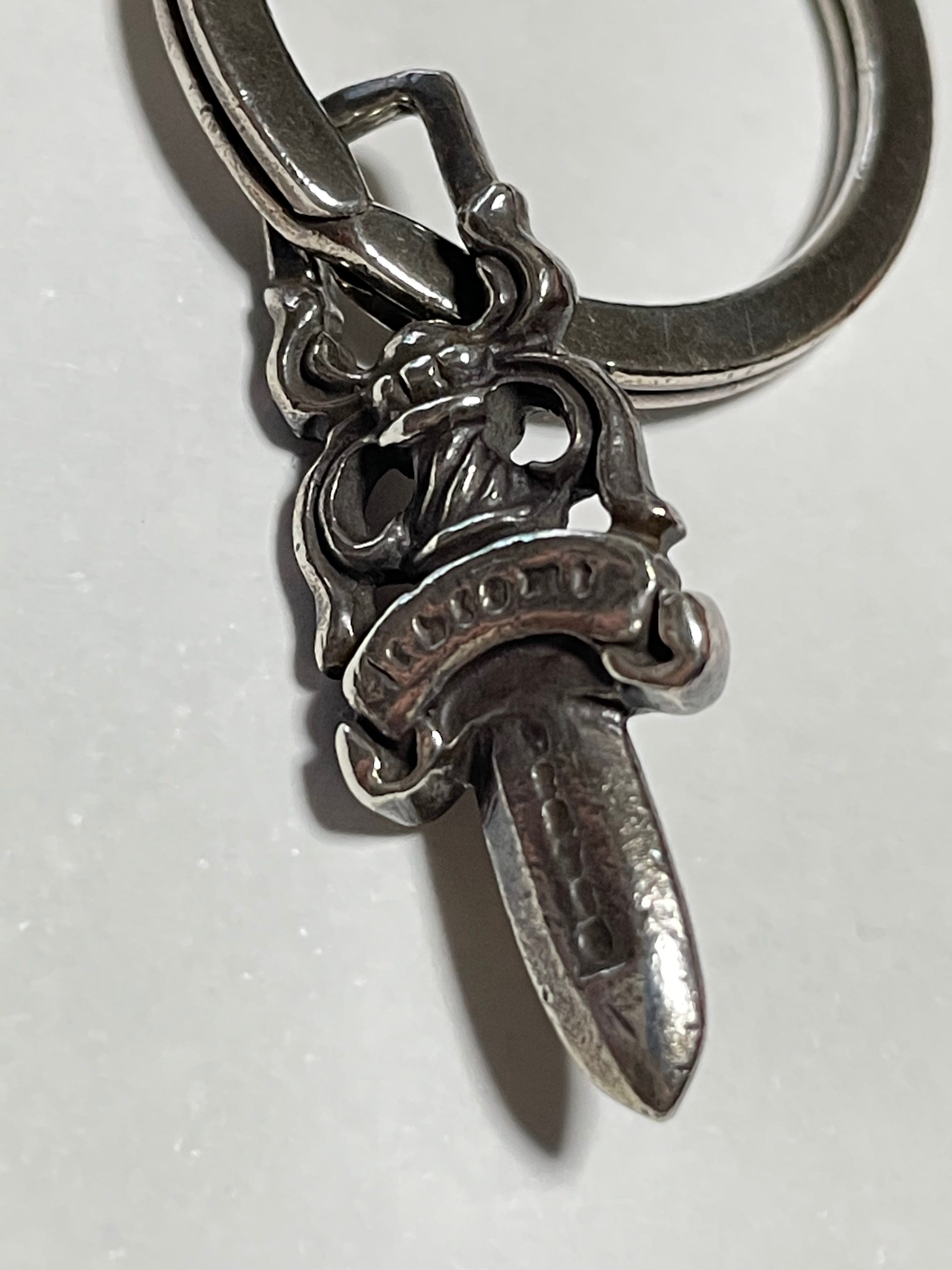 Chrome Hearts # 5 Dagger Key Ring "Silver"