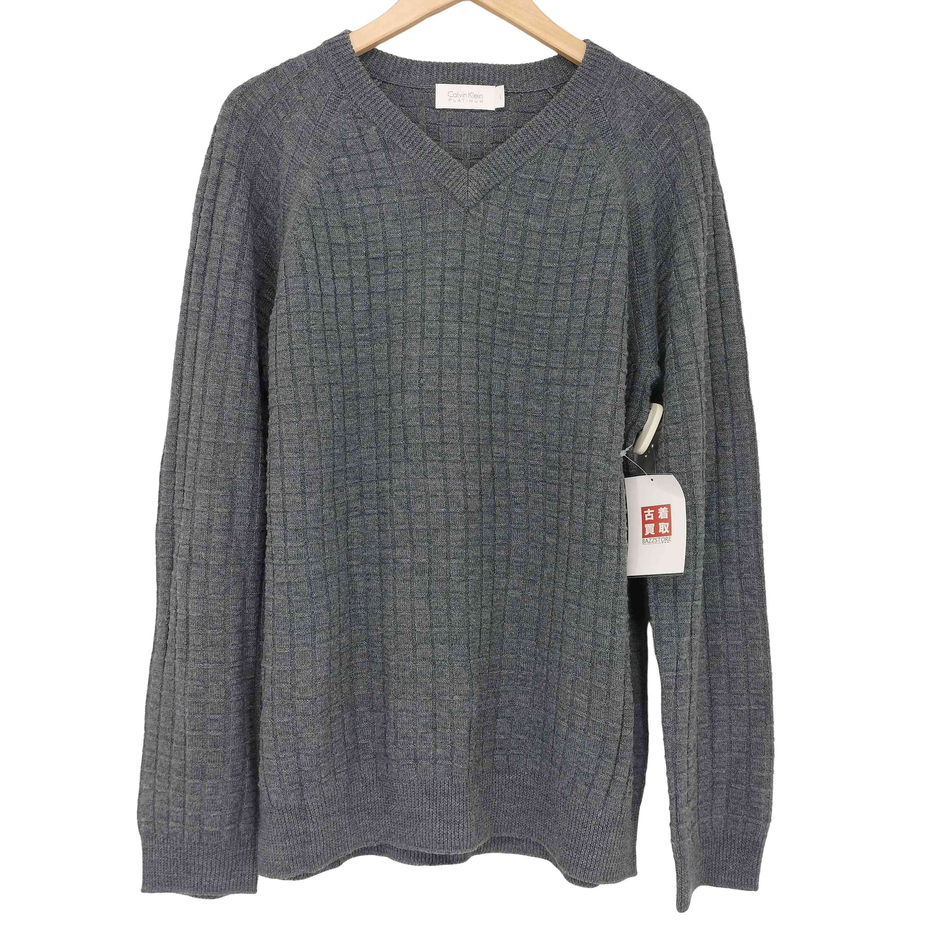 COLLECTION Vネックリブニットセーター【1141627817233】