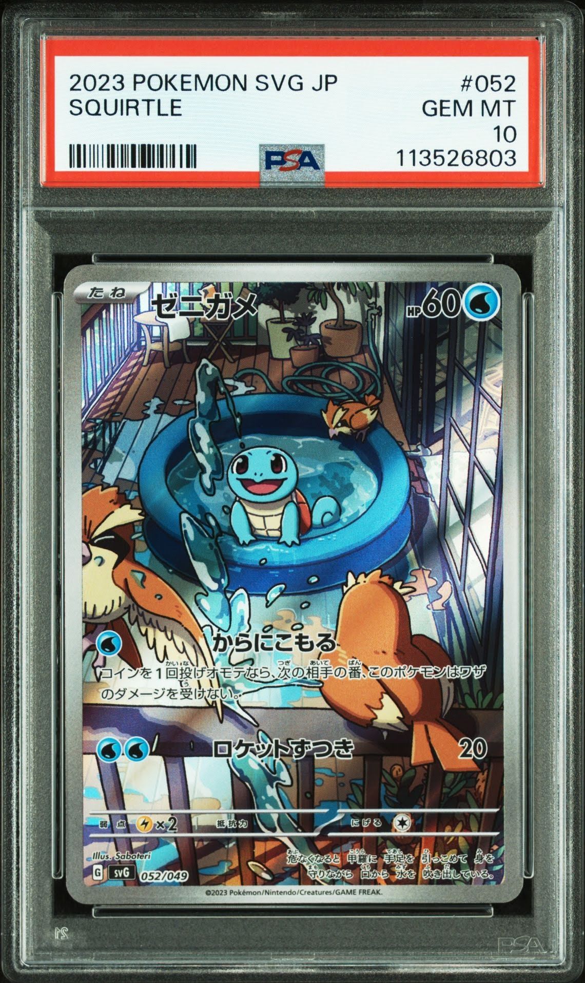 ゼニガメ :フルイラスト [SVG 052/049](スペシャルデッキセットex「フシギバナ・リザードン・カメックス」)