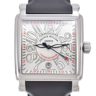 フランクミュラー FRANCK MULLER 10000HSC コンキスタドール コルテス シルバー 自動巻き メンズ 良品 腕時計 R#148960