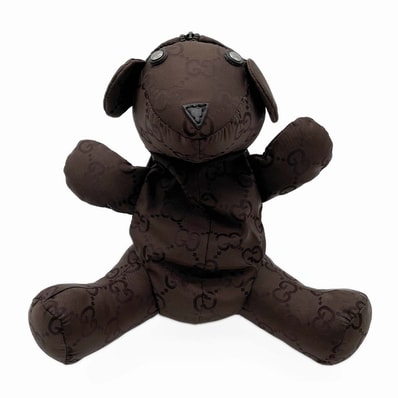 GUCCI グッチ GGナイロン テディベア ポーチ
小物入れ ケース ナイロン ブラウン レディース
【中古】