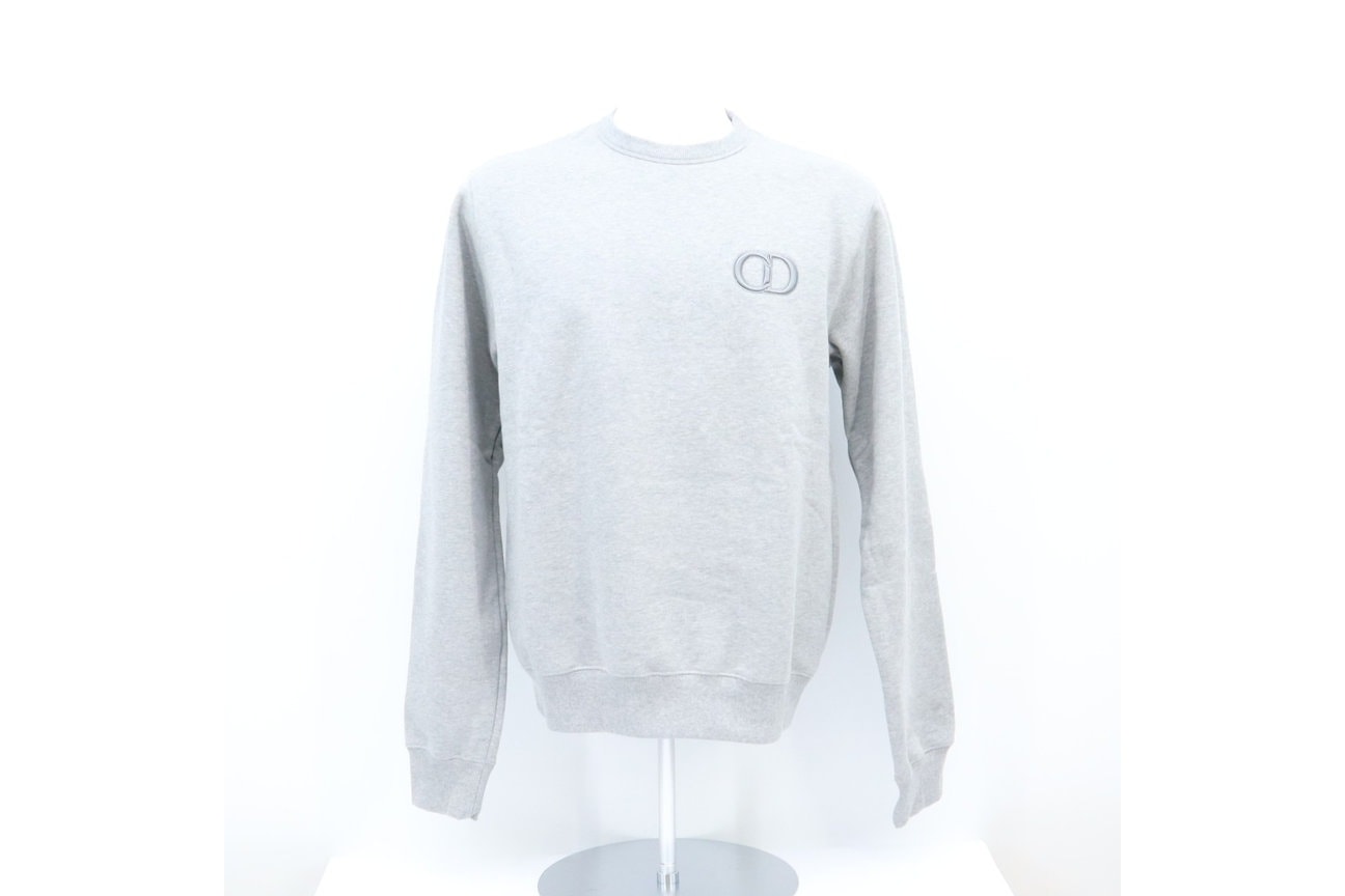 極美品 Dior ディオール コットン ディオール CDロゴ コットン スウェット M 113J699A0531 その他トップス グレー コットン メンズ