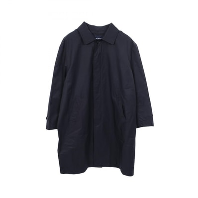コムデギャルソンオム COMME des GARCONS HOMME ギャバコート ステンカラーコート 衣料品 アウター ナイロン コットン メンズ ネイビー系 HJ-C002 【中古】