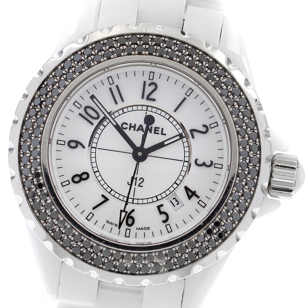 シャネル J12 白セラミック H1630 レディース 【中古】