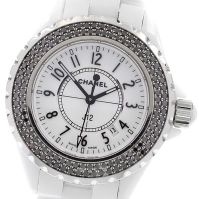シャネル J12 白セラミック H1630 レディース 【中古】