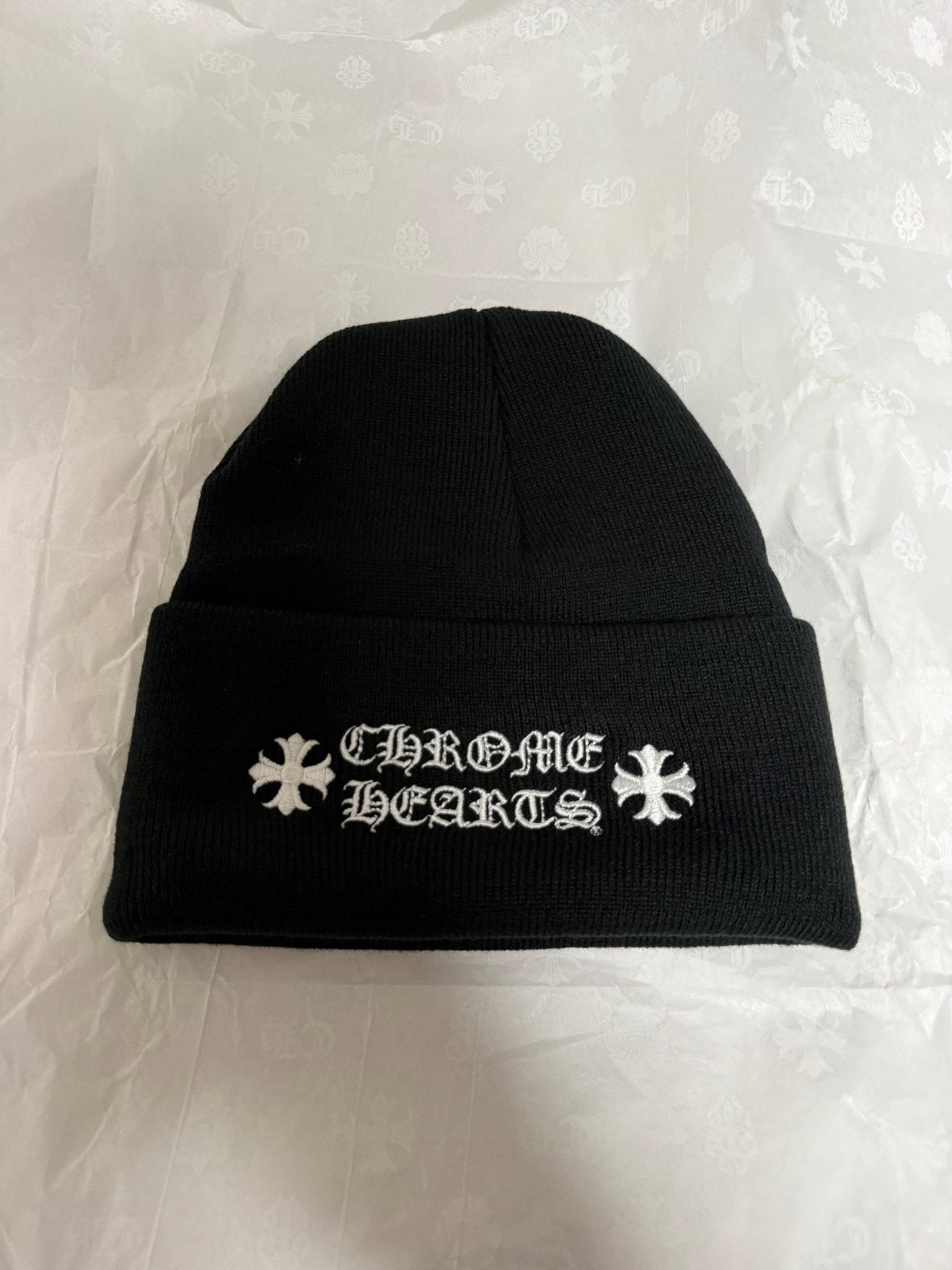 Chrome Hearts Wool Watch Cap Logo Embroidery Beanie "Black"