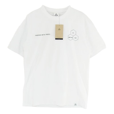 NIKE ナイキ Tシャツ HJ0797-121 ACG Walking Tree S/S TEE ウォーキング ツリー クルーネック 半袖 Tシャツ ホワイト系 S【極上美品】【中古】