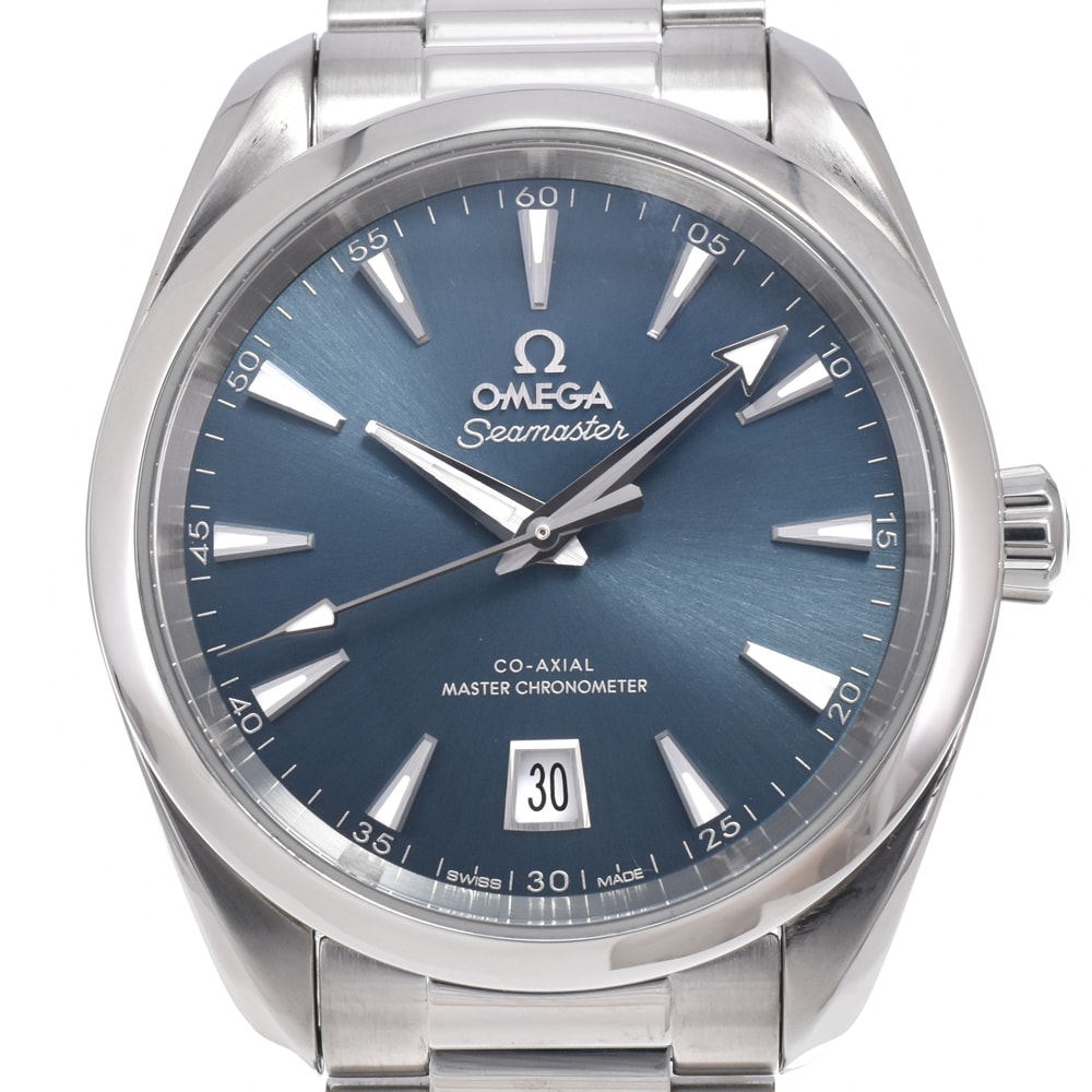 オメガ OMEGA 220.10.38.20.03.00﻿3 シーマスター アクアテラ シェー﻿ド アトランティックブル﻿ー 自動巻き メンズ 美品 O#151144