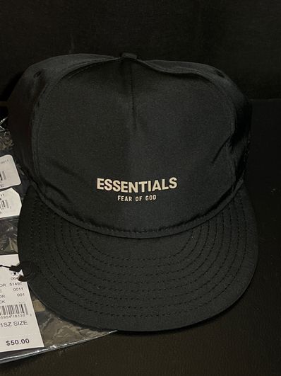 NEW ERA FEAR OF GOD ESSENTIALS RC 9FIFTY LOGO "Black"