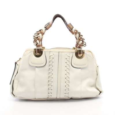 クロエ Chloe エロイーズ ハンドバッグ バッグ レザー レディース ホワイト系 / ベージュ系 【中古】