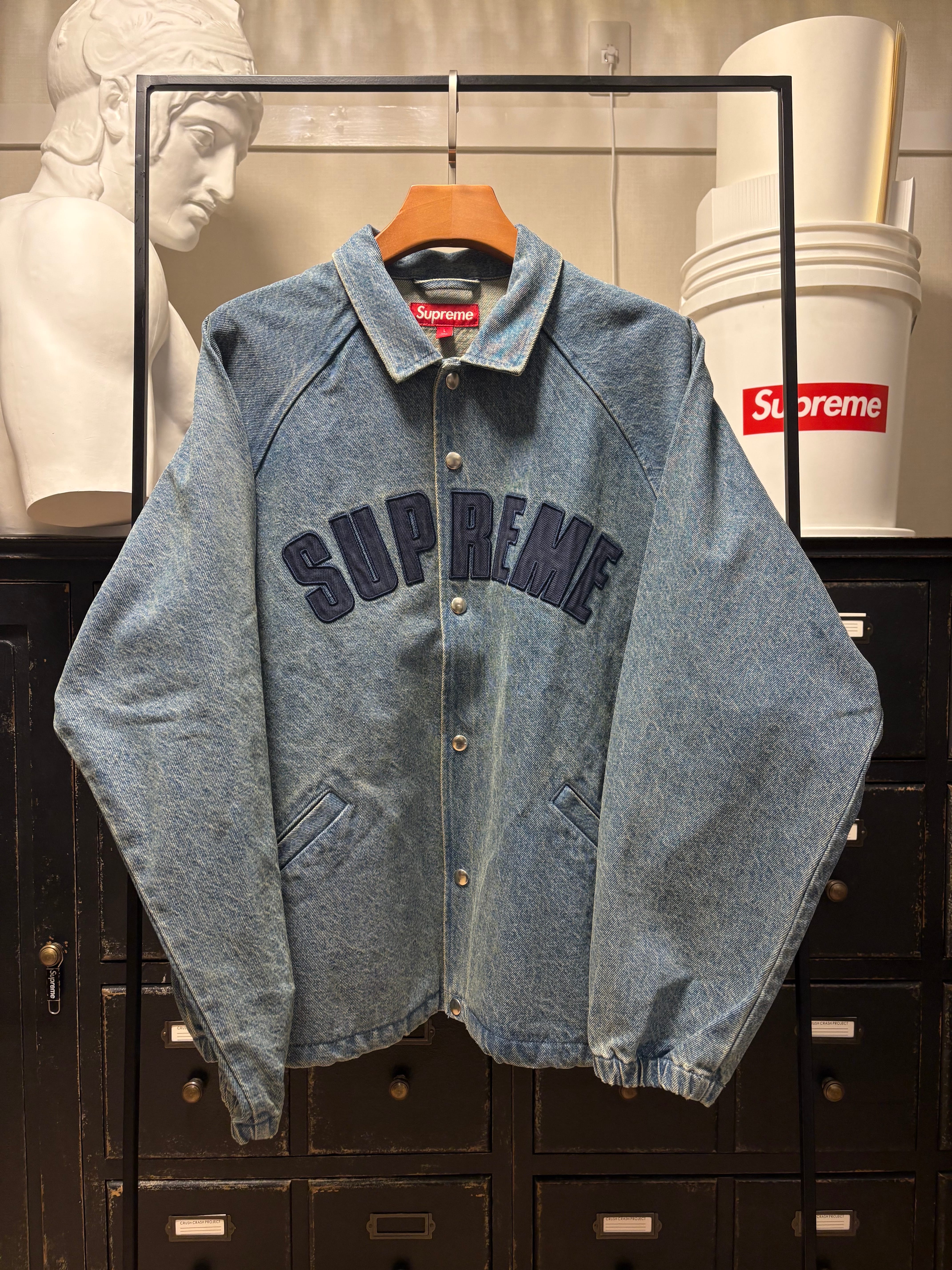 Supreme Arc Denim Coaches Jacket "Washed Indigo"