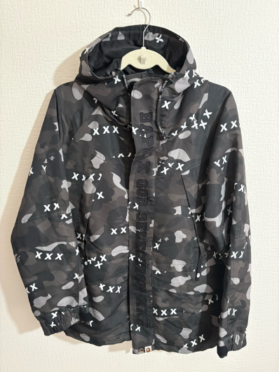 size M★ GOD SELECTION XXX × BAPE a bathing ape snowboard jacket camo スノボ ジャケット エイプ ベイプ ゴッドセレクション