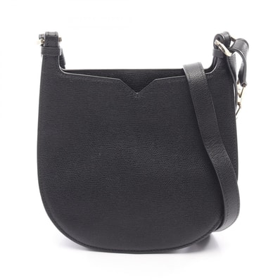 ヴァレクストラ Valextra Hobo Weekend ショルダーバッグ バッグ レザー レディース ブラック系 【中古】
