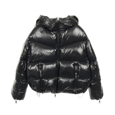 モンクレール MONCLER HUPPE ダウンジャケット 衣料品 アウター ナイロン レディース ブラック系 【中古】
