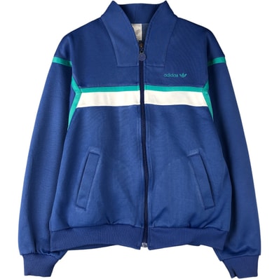 古着 80年代 アディダス adidas トレフォイルロゴ ジャージ トラックジャケット メンズS相当 ヴィンテージ/eaa593939