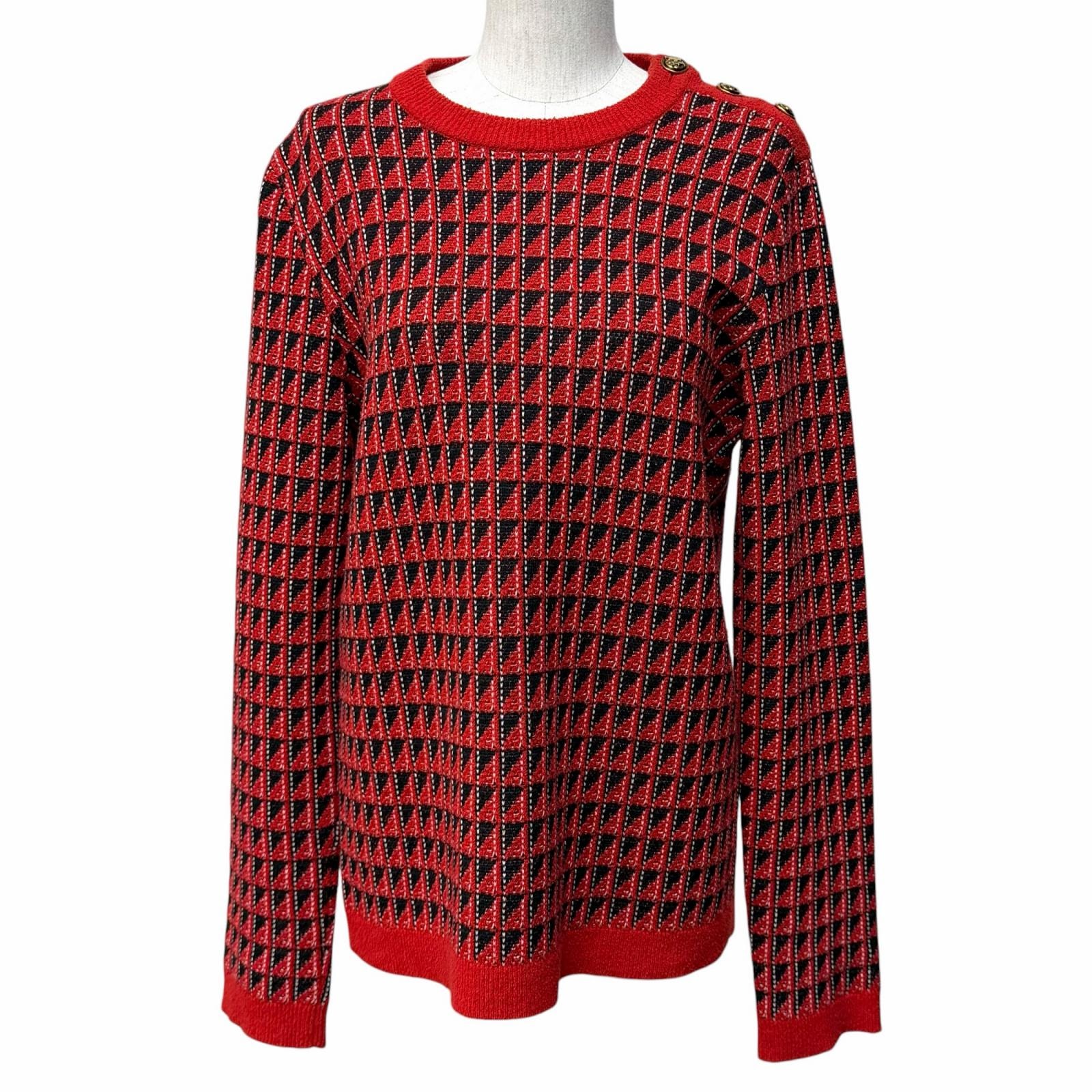美品 グッチ セーター レッド レディース XS 553812
