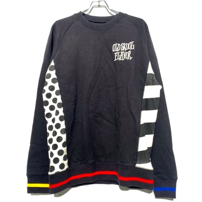 STUSSY OLD SKOOL FLAVOR SWEAT SHIRT Black