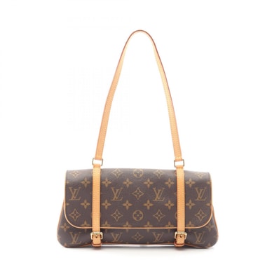 ルイ・ヴィトン LOUIS VUITTON マレル ショルダーバッグ バッグ PVCコーティングキャンバス レザー モノグラム レディース ブラウン系 M51157 【中古】