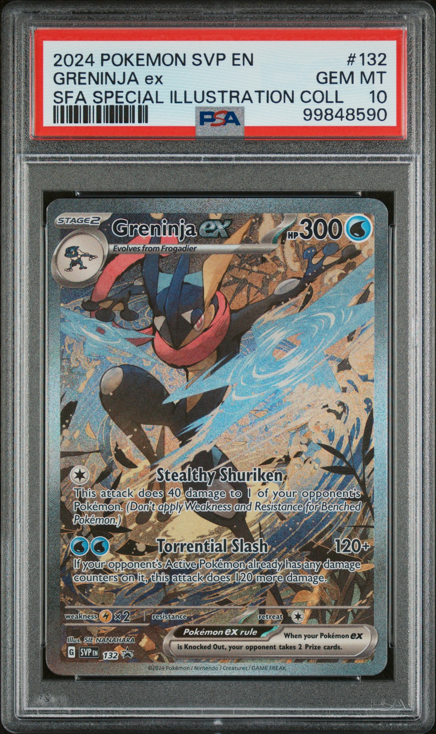 ゲッコウガex P [SVP EN 132]【英語版】(スカーレット&バイオレット「シュラウデッドフェイブル ゲッコウガex スペシャルイラストレーション コレクション」)