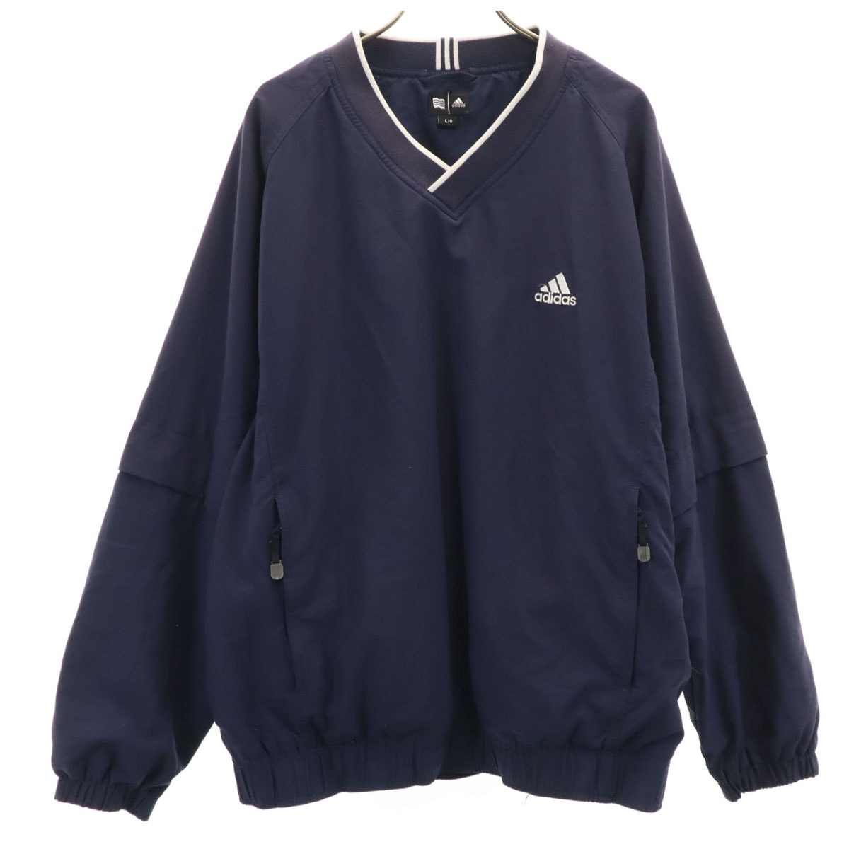 adidas アディダス ゴルフ ピステ L ネイビー プルオーバー