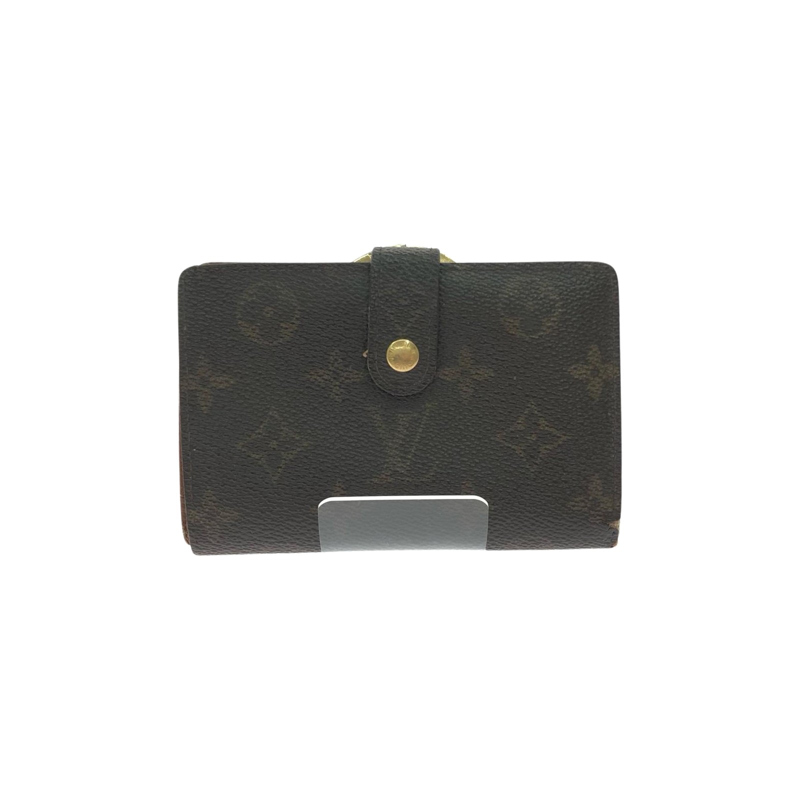 ▼▼LOUIS VUITTON ルイヴィトン レディース 二つ折り財布 がま口 モノグラム・ポルトモネ・ピエ・ヴィエノワ M61663 ブラウン