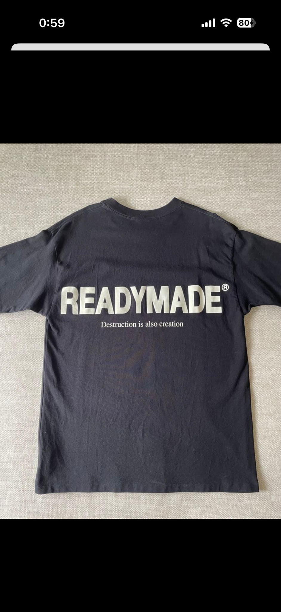 READYMADE Smile S/S T-Shirt "Black"
