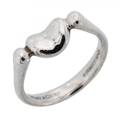 【6jdb0351】ティファニー リング ビーン シルバー925 10号【中古】レディース