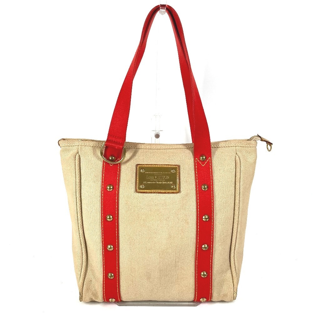 ルイヴィトン LOUIS VUITTON カバMM カバ MM M40035 アンティグア カバン トートバッグ 肩掛け ショルダーバッグ キャンバス/レザー ベージュ