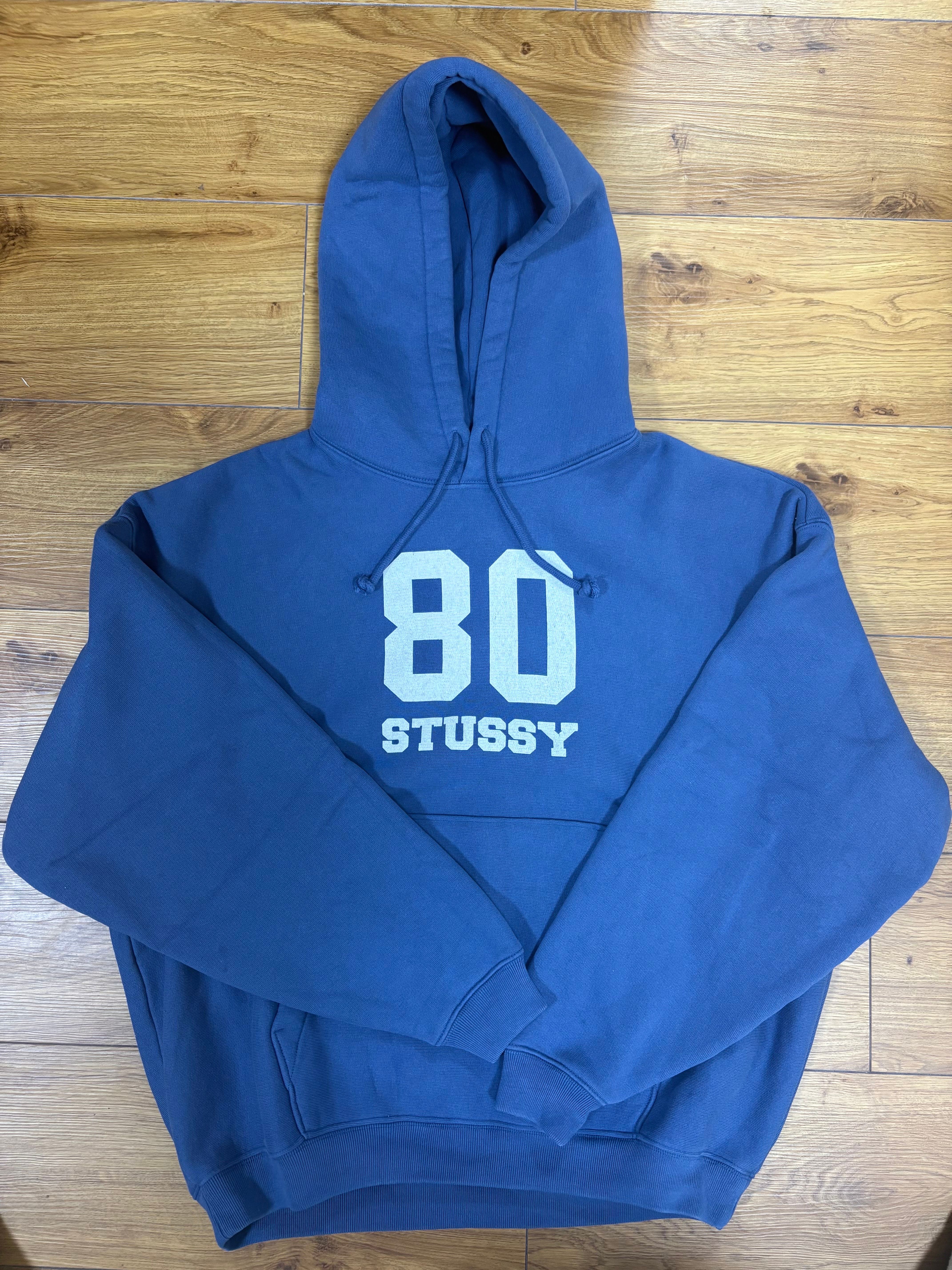 Stussy 80 Relaxed Hood Crew "Blue"