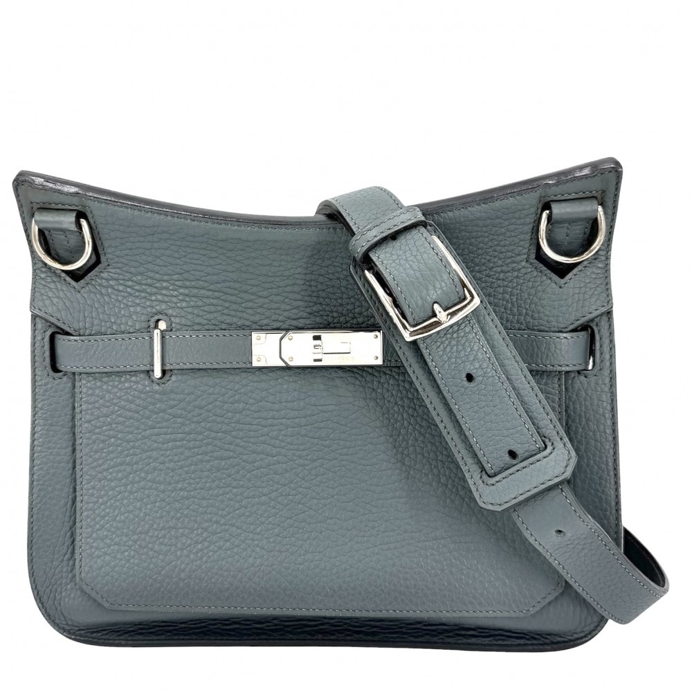 HERMES エルメス ショルダーバッグ ジプシエール28 肩掛け 斜め掛け □Q トリヨン    ブルー系 シルバー金具 レディース 2013年【中古品】
